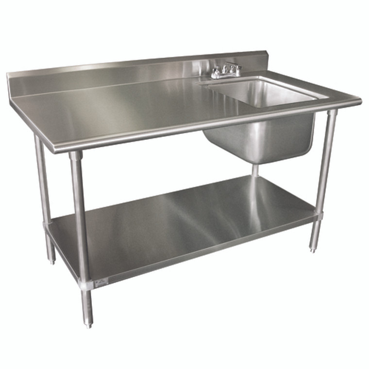 KMS-11B-306R | 72' | Work Table, with Prep Sink(s)