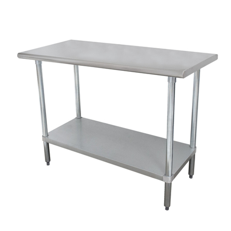 MSLAG-307-X | 84' | Work Table,  73 - 84, Stainless Steel Top
