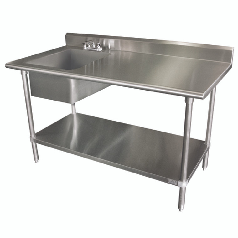 KLAG-11B-304L-X | 48' | Work Table, with Prep Sink(s)