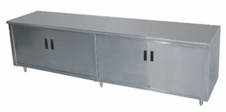 HB-SS-369M | 108' | Work Table, Cabinet Base Hinged Doors