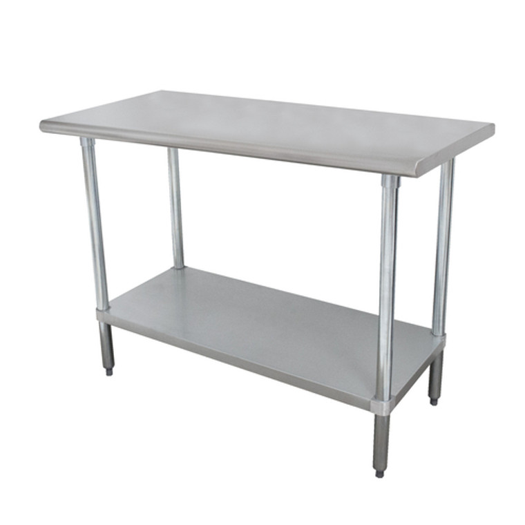 MSLAG-243-X | 36' | Work Table,  36 - 38, Stainless Steel Top