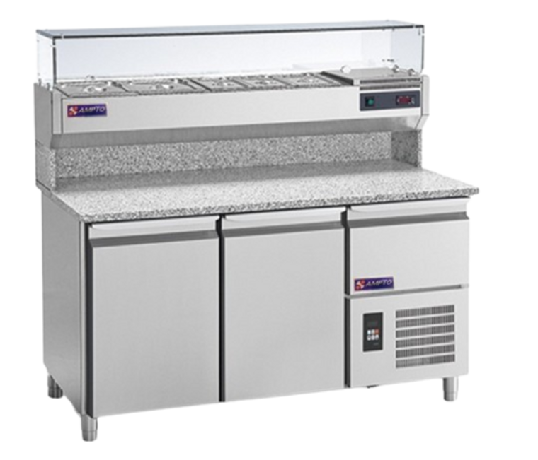 MPP-2US | 0' | Refrigerated Counter, Pizza Prep Table