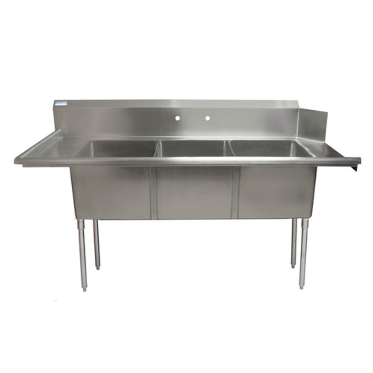 BKSDT-3-1820-14-LSPG | 72' | Dishtable, with Potsinks