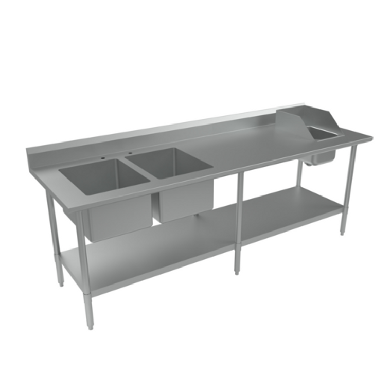 BKPT-2-3096S-L | 96' | Work Table, with Prep Sink(s)