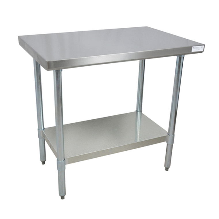 QVT-3636 | 36' | Work Table,  36 - 38, Stainless Steel Top