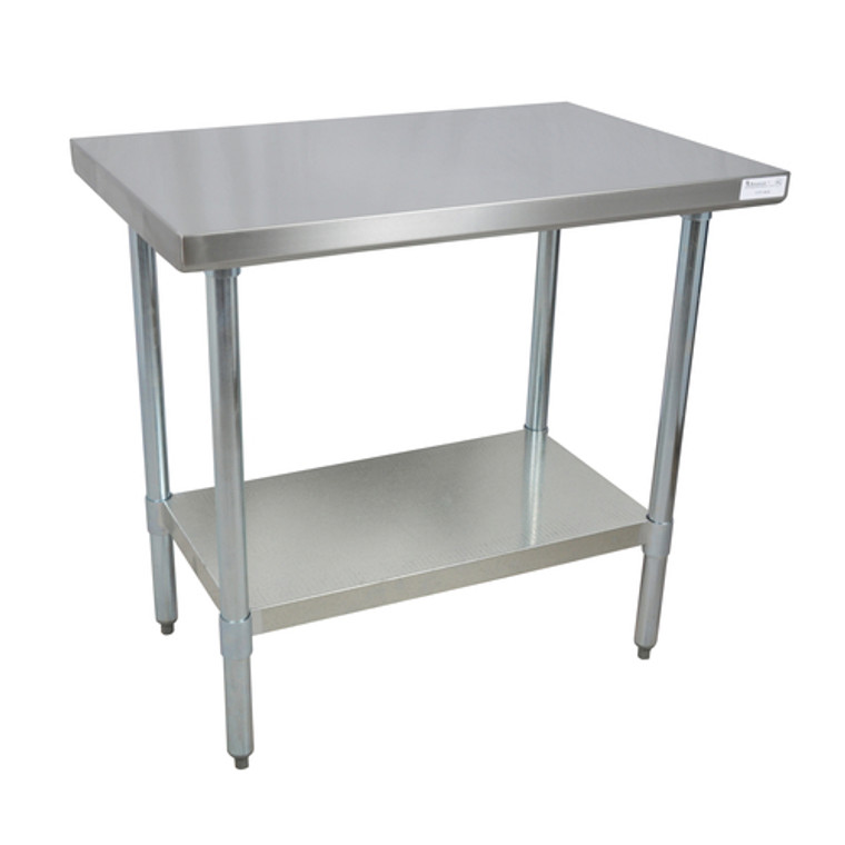 QVT-3630 | 36' | Work Table,  36 - 38, Stainless Steel Top