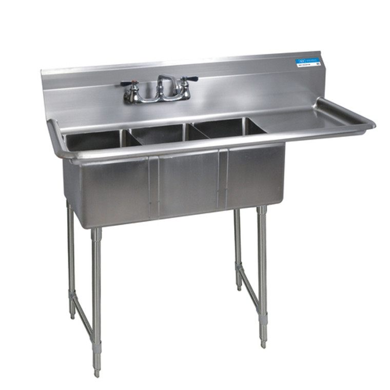 BKS-3-1014-10-15RS | 47' | Sink, (3) Three Compartment
