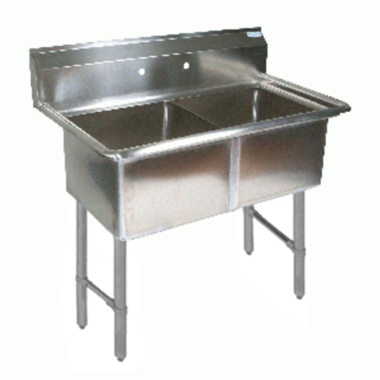 BKS-2-1620-12S | 37' | Sink, (2) Two Compartment