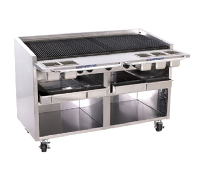 F-60RS-R | 60' | Charbroiler, Gas, Floor Model