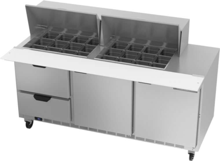 SPED72HC-24M-2 | 72' | Refrigerated Counter, Mega Top Sandwich / Salad Unit