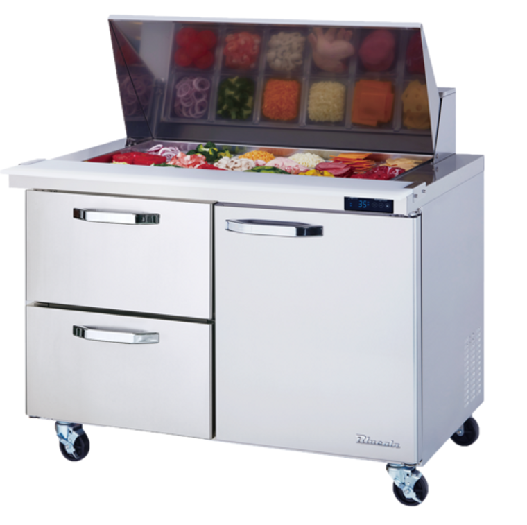 BLMT60-D2L-HC | 60' | Refrigerated Counter, Mega Top Sandwich / Salad Unit