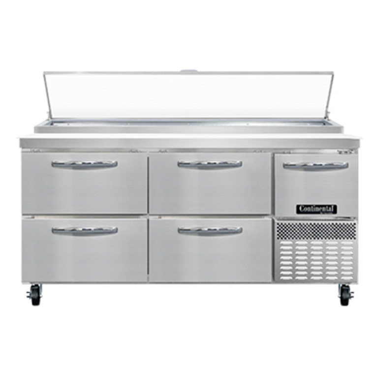 PA68N-D | 68' | Refrigerated Counter, Pizza Prep Table