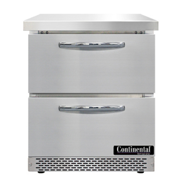 SW27N-FB-D | 27' | Refrigerated Counter, Work Top