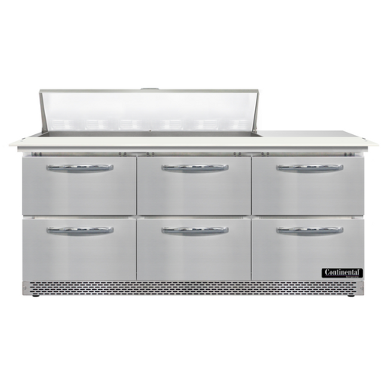 D72N12C-FB-D | 72' | Refrigerated Counter, Sandwich / Salad Unit