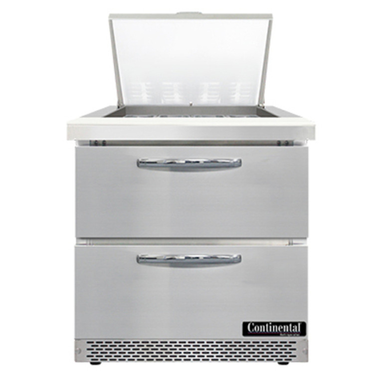 SW32N12M-FB-D | 32' | Refrigerated Counter, Mega Top Sandwich / Salad Unit