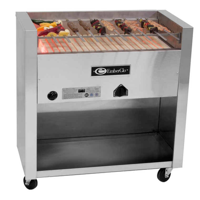 25WF-KABOB-NAT-5010604 | 35' | Charbroiler, Gas, Floor Model