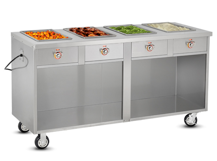 HLC-4W6-1-HWR | 68' | Serving Counter, Hot Food, Electric