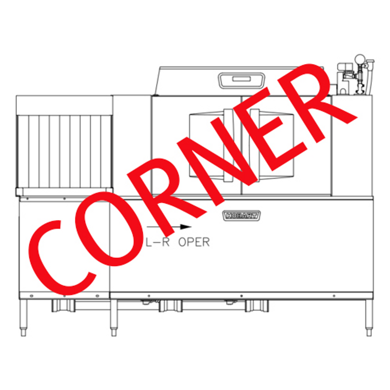 CLCS86EN-BAS+BUILDUP | 86' | Dishwasher, Conveyor Type