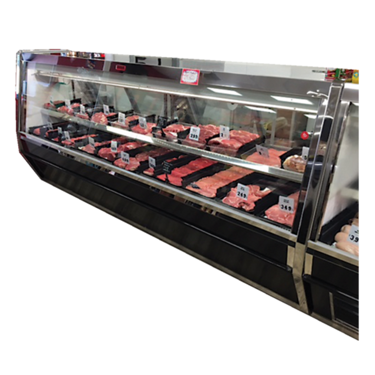 SC-CMS40E-8-BE-LED | 100' | Display Case, Red Meat Deli