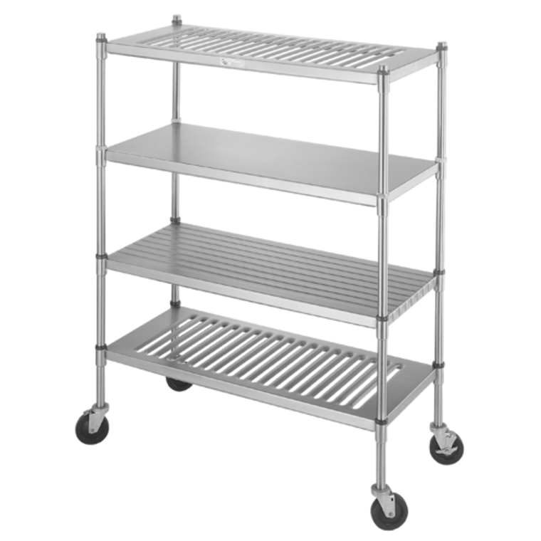 BL-4827-5L | 48' | Shelving Unit, Louvered Slotted