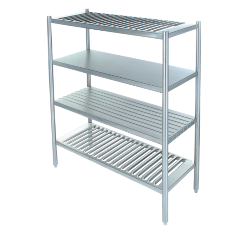 SSS-4818-5L | 48' | Shelving Unit, Louvered Slotted