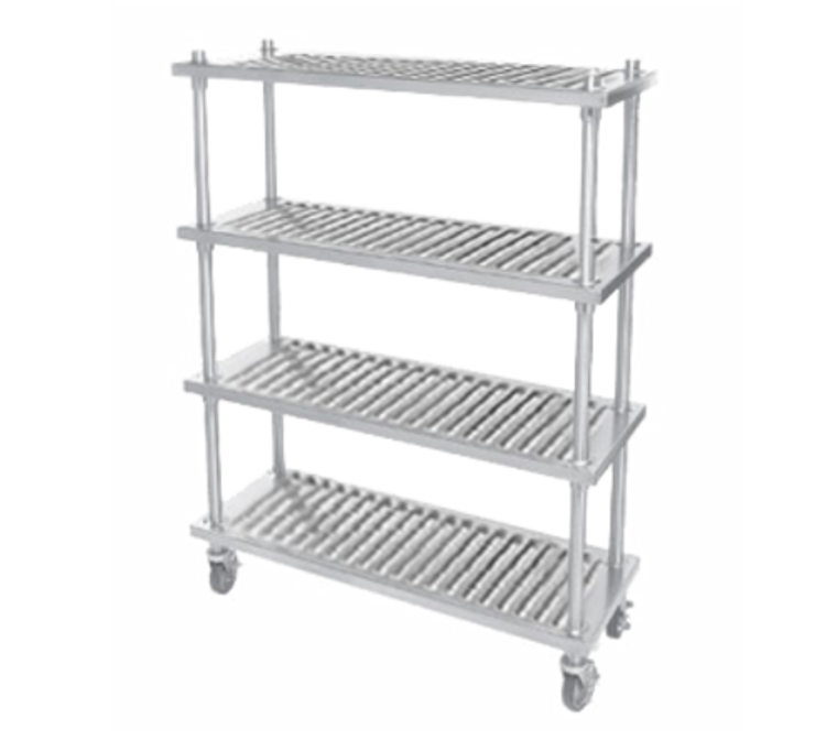 SX-3618-4L | 36' | Shelving Unit, Louvered Slotted