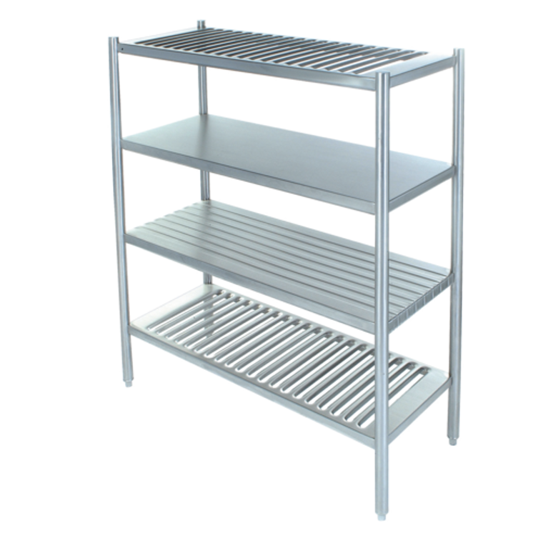 SSS-2414-5L | 24' | Shelving Unit, Louvered Slotted