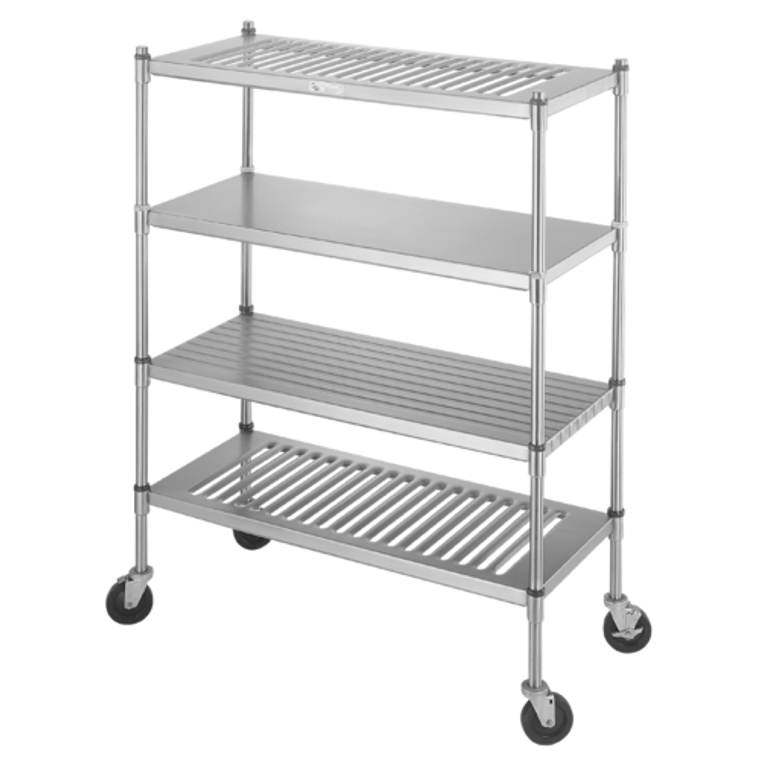 BL-7224-4L | 72' | Shelving Unit, Louvered Slotted