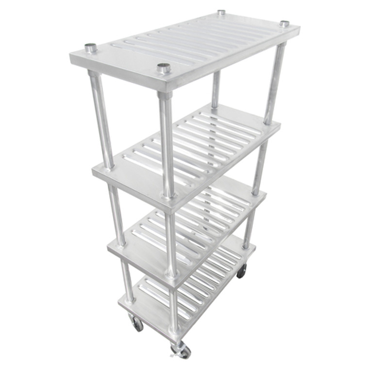 S-2421-4L | 24' | Shelving Unit, Louvered Slotted