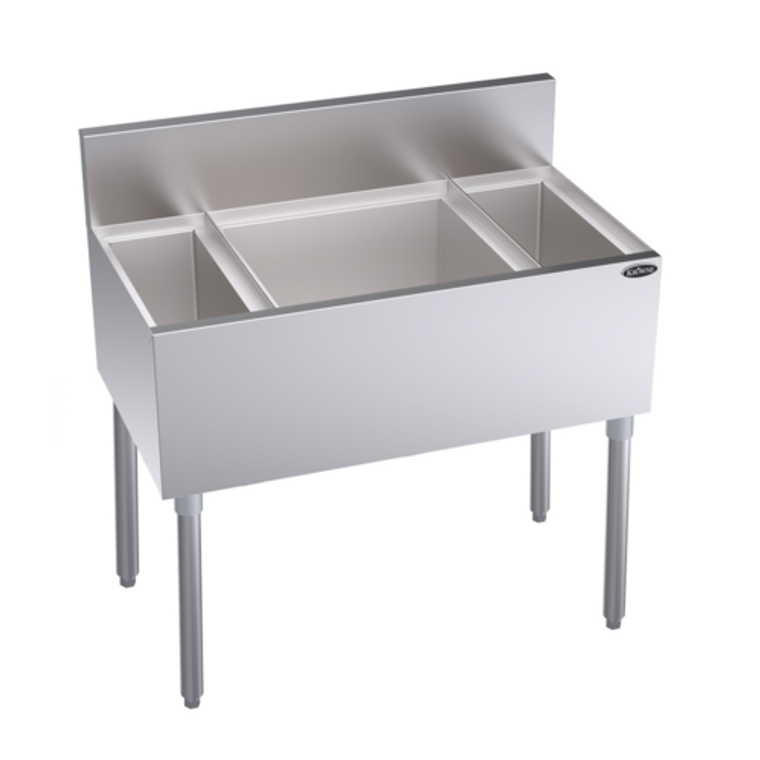 KR19-MS34C | 34' | Underbar Ice Bin/Cocktail Station, Bottle Well Bin