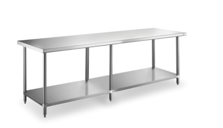 SWWTS-2484-318 | 24' | Work Table,  73 - 84, Stainless Steel Top