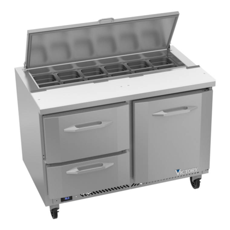 VSPD48HC-12-2 | 48' | Refrigerated Counter, Sandwich / Salad Unit