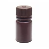 NEST 336301 15 mL Narrow Mouth Round Storage Bottle, Amber HDPE, Sterile, Leakproof Linerless Cap