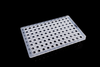 NEST 402101 0.1 mL 96 Well PCR Plate, Low Profile, No Skirt, Clear, H12 Notch, Polypropylene, Case of 100 (4 Packs x 25)
