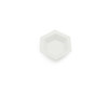 Hexagonal Weigh Boat, Small Anti-static, White