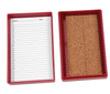 Premium Microscope Slide Box, 25-Place, Cork, Red