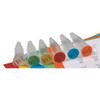 Laser Tough-Spots® Sheet Labels, 0.2 mL Tubes, Rainbow, PK 20