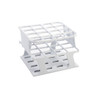 OneRack® Tube Rack Half POM 25mm 16-Place, White