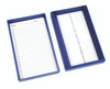 Premium Microscope Slide Box, 25-Place, Foam, Blue
