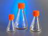 431143 Corning 125 mL Polycarbonate Erlenmeyer Shake Flask with Vented Cap, Sterile (50/Case)