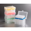 Axygen MRF-10XT-L-R-S 10µL extended length filtered MaxRecovery+ sterile pipette tips hinged rack 4800 per case red deck