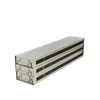 Stainless steel upright freezer drawer rack with 3 pull-out drawers for 96 deep-well plates, 7 deep x 3 high