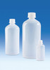 BRAND 95089 Narrow-mouth bottles, PE-LD, 500 ml