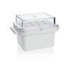 BRAND 114940 Mini cooler, for microtubes, 0.5 ml - 2 ml, PC, bench temperature maintained -70 °C for 45 minutes, white