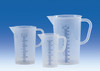 BRAND 442081 Graduated beakers, PP, molded blue graduations, 1,000 ml