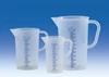 BRAND 444081 Graduated beakers, PP, molded blue graduations, 3,000 ml
