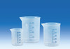 BRAND 615081 Griffin beakers, PP, molded blue graduations, 2,000 ml