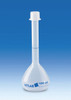 BRAND 672891 Volumetric flasks, PP, Class B, with screw cap, PP, 50 ml