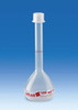 BRAND 675895 Volumetric flasks, PMP, Class B, with screw caps, PP, 500 ml