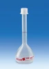 BRAND 677895 Volumetric flasks, PMP, Class B, with screw caps, PP, 10 ml